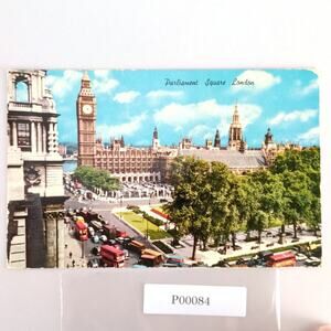 Vintage 1972 Postcard Big Ben Houses of Parliament Square London England UK